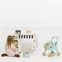 Le Toy Van Holz Supermarkt Kasse Spielzeug - pädagogisches Rollenspiel FSC