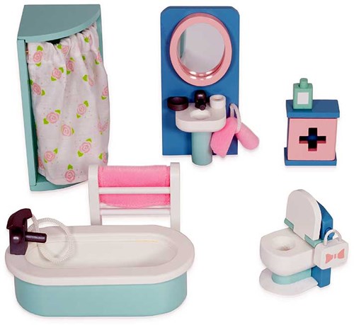 Le Toy Van Puppenhaus Badezimmermöbel Daisylane FSC Holz Set