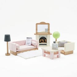 Le Toy Van Puppenhaus Wohnzimmer Daisylane Holz Möbelset FSC 100%