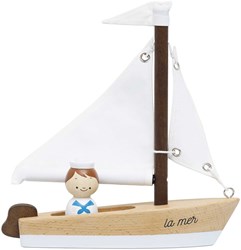 Le Toy Van Holzsegelboot mit Kapitän - FSC Holzspielzeug für Kinder