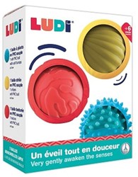 Ludi sensorisches Spielzeug - 3 sensorische Bälle für Babys und Kleinkinder