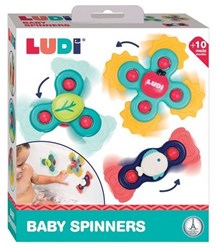 Ludi Baby Spielzeug Spinner Set - bunte Tier Saugnapf Spielzeuge