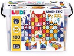 Ludi magnetisches XXL-Bauset - 100-teiliges Konstruktionsspielzeug