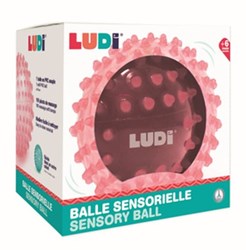 Ludi sensorischer Ball rosa - Babyspielzeug für Motorik und Tastsinn