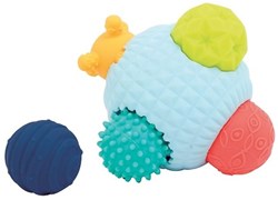 Ludi sensorischer Puzzleball - buntes Sinnes-Spielzeug für Babys