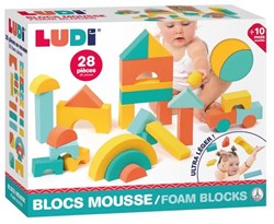 Ludi weiche Konstruktionsbausteine Schaumstoff Spielzeug für Kinder 28-teilig