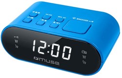 Muse FM wekkerradio blauw