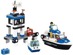Sluban Bausteine Wasserpolizei Polizeiboot Bauset Spielzeug