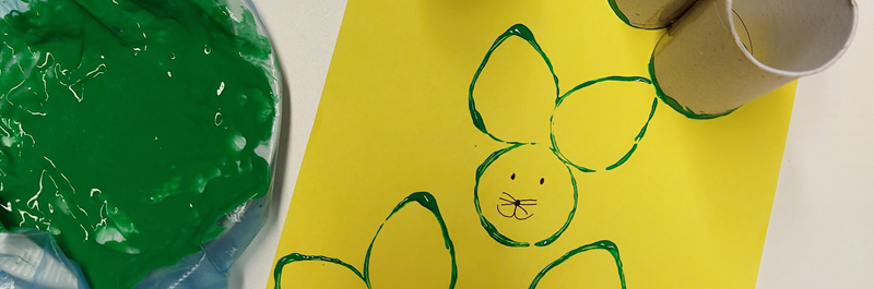 Bastel Osterhasen aus Toilettenpapier-Rollen