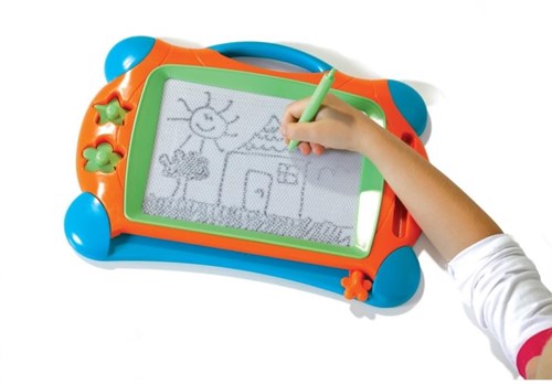Ses Magnetische Maltafel Montessori Spielzeug 25x34cm mit Stift und Stempeln-3