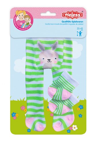 Heless Puppenstrumpfhose und Socken Tiermotiv 28-35cm buntes Spielzeug-3