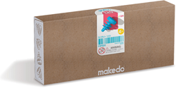 Makedo Bauset Karton Scru+ 120 Stück kreatives Spielzeug