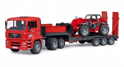 Bruder MAN TGA dieplader met Manitou MLT633