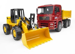 Bruder MAN TGA Kipp-LKW - Baustellen Spielzeug LKW und Bagger