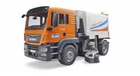 Bruder MAN TGS Spielzeug LKW Straßenkehrmaschine orange 1:16-2