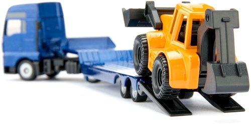Siku MAN LKW Spielzeug mit Bagger - Baufahrzeug für Kinder-2