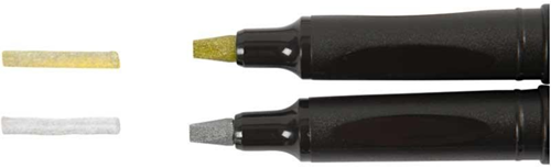 Manuskript Manuskript Kalligraphie Marker Silber Gold 2 Stück