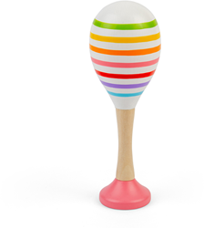 BigJigs Holzmaraca Spielzeug Set - buntes Musikinstrument für Kinder