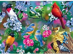 Master Pieces Puzzle Audubon Songbird Collage 1000 Teile Puzzle