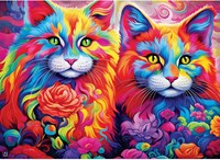 Master Pieces Puzzle Rainbow Whiskers 1000 Teile bunt