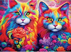 Master Pieces Puzzle Rainbow Whiskers 1000 Teile bunt