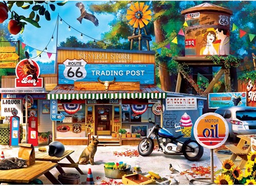 Master Pieces Puzzle Route 66 Trading Post 1000 Teile Puzzle