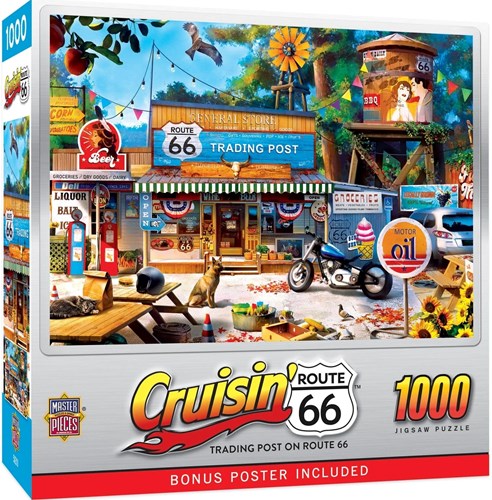 Master Pieces Puzzle Route 66 Trading Post 1000 Teile Puzzle-2