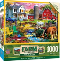 Master Pieces Puzzle Farm & Country Picknick auf dem Bauernhof 1000 Teile-2