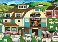 Master Pieces Puzzle Hometown Gallery Janet's Yarn Barn 1000 Teile