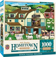 Master Pieces Puzzle Hometown Gallery Janet's Yarn Barn 1000 Teile-2