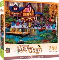 Master Pieces Puzzle Lazy Days Cabin in the Cove 750 Teile Puzzle Spaß-2