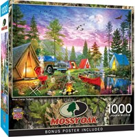 Master Pieces Puzzle Mossy Oak River Camp Twilight 1000 Teile-2
