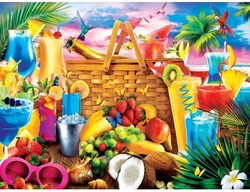 Master Pieces Puzzle Paradise Beach Picknick am Strand 500 Teile