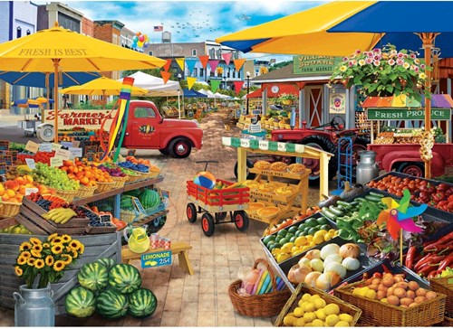 Master Pieces Puzzle Market Square 1000 Teile Such und Finde