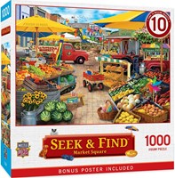 Master Pieces Puzzle Market Square 1000 Teile Such und Finde-2