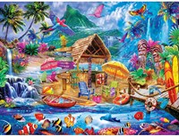 Master Pieces Puzzle Tropics Hidden Cove XXL Teile 300 Stück Karton