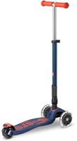 Maxi Micro step Deluxe faltbar LED navy Blau/Rot-2
