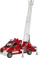 Bruder Feuerwehr Spielzeugauto mit Drehleiter und Licht-Sound-2