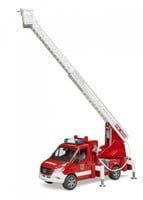 Bruder Feuerwehr Spielzeugauto mit Drehleiter und Licht-Sound-3