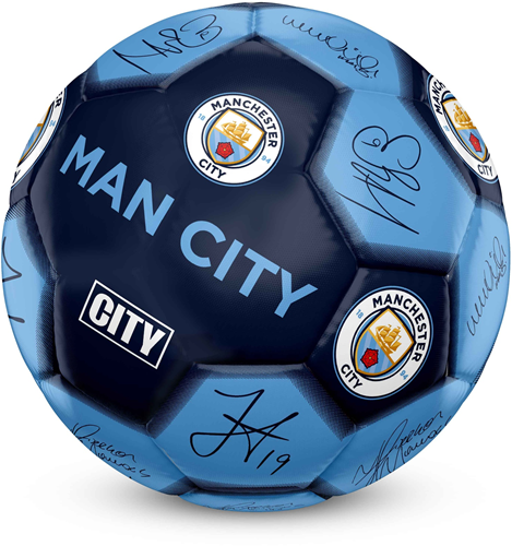 Team Merchandise 26 Panel Signature Football - Man City - 5