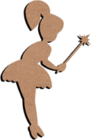 Gomille MDF-Figur Fee mit Zauberstab 58 cm