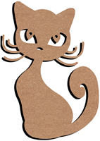 Gomille MDF-Figur Katze 26 cm