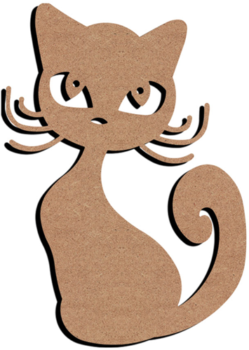Gomille MDF-Figur Katze 26 cm