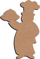 Gomille MDF Figur Koch 58 cm
