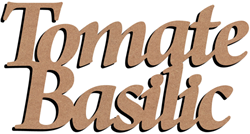 Gomille MDF Bastelfigur Tomate Basilic 58 cm kreativ gestalten