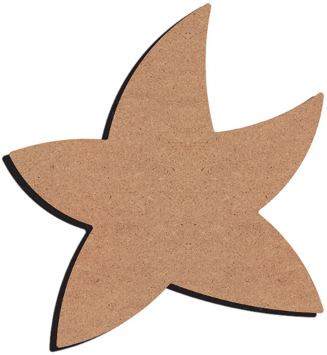 Gomille MDF Bastelfigur Seestern 26 cm Dekoration
