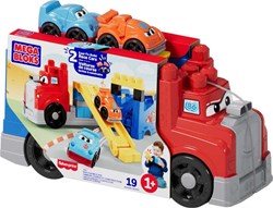 Mattel Bauklötze Rennauto MEGA BLOKS Build & Rig Race Spielzeug