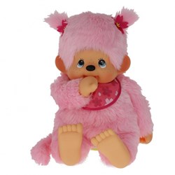 Monchhichi Plüschpuppe Cherry Blossom - 80 cm großes Kuscheltier