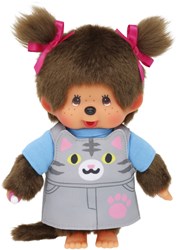 Monchhichi Kuscheltier Mädchen Katzenkleid - Puppe 20cm Spielzeug