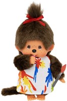 Monchhichi Puppe Künstlerin Mädchen 20cm - kreatives Spielzeug Geschenk-3